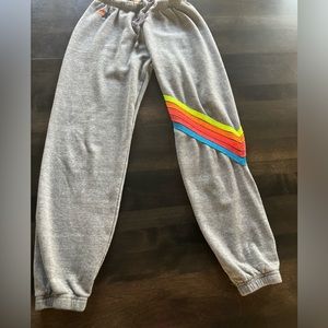 Neon Aviator Nation Sweatpants Grey Women’s Small / XS